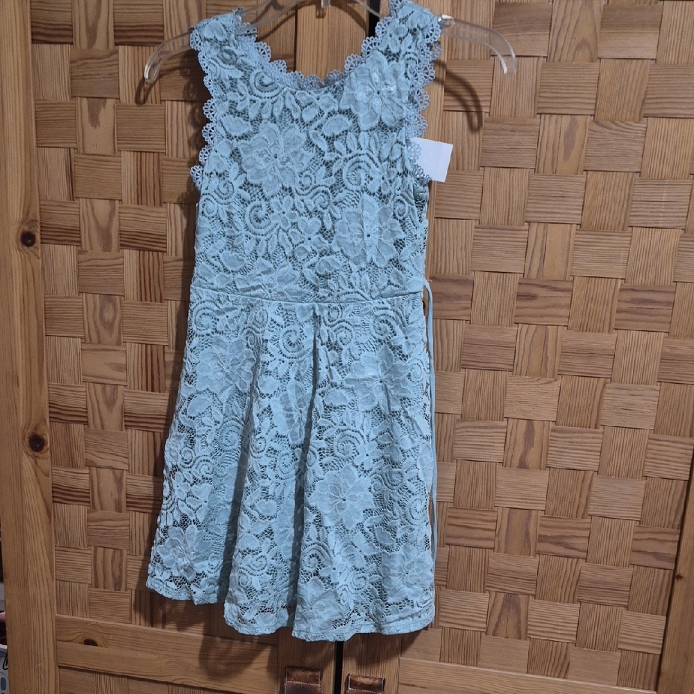 Speechless Kids Lace Dress in Light Blue